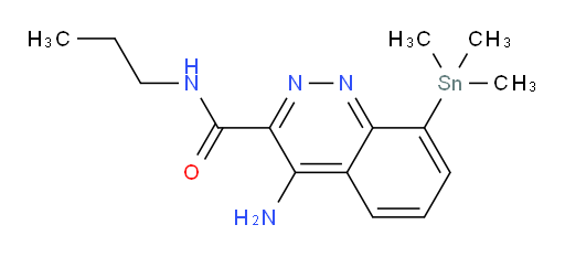 4-氨基-N-丙基-8-(三甲基锡基)噌啉-3-甲酰胺