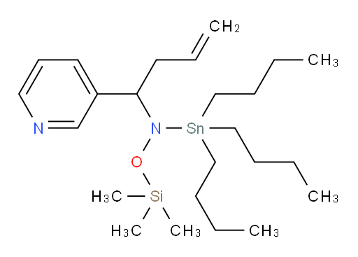 N-(1-(吡啶-3-基)丁-3-烯-1-基)-N-(三丁基锡基)-O-(三甲基硅基)羟基l胺