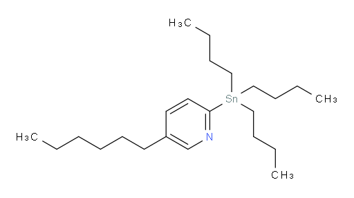 5-hexyl-2-(tributylstannyl)pyridine