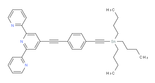 4'-((4-((tributylstannyl)ethynyl)phenyl)ethynyl)-2,2':6',2''-terpyridine