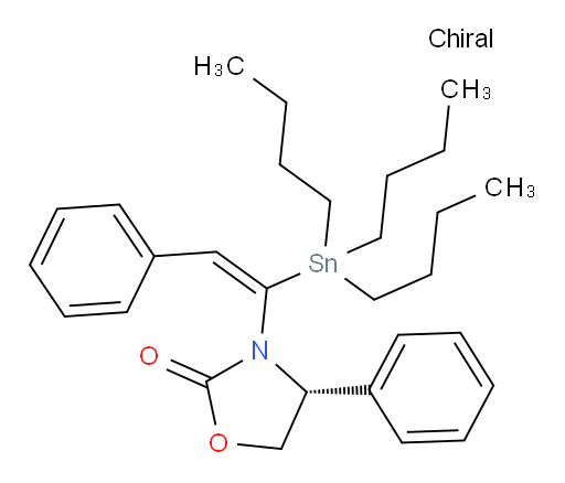 (R,E)-4-苯基-3-(2-苯基-1-(三丁基锡基)乙烯基)噁唑烷-2-酮