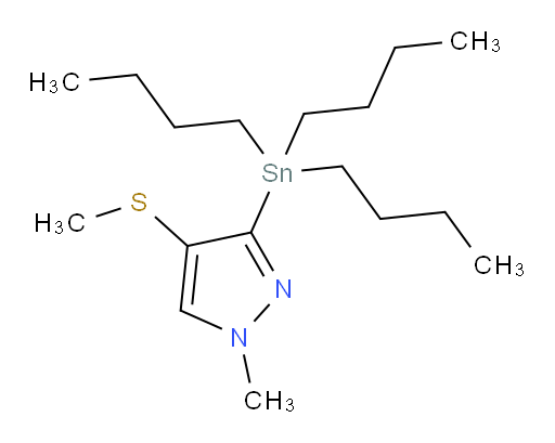 1-methyl-4-(methylthio)-3-(tributylstannyl)-1H-pyrazole