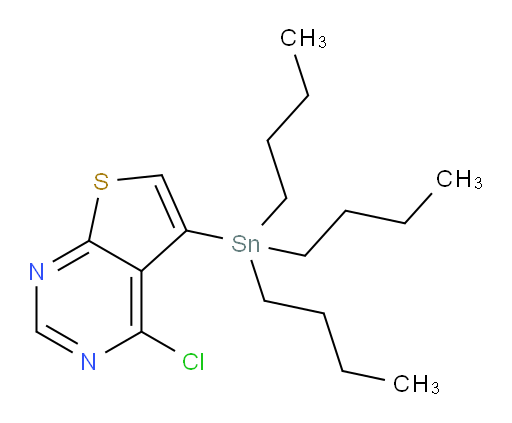 4-chloro-5-(tributylstannyl)thieno[2,3-d]pyrimidine