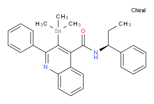 (S)-2-phenyl-N-(1-phenylpropyl)-3-(trimethylstannyl)quinoline-4-carboxamide