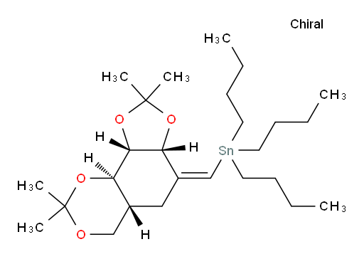 tributyl((Z)-((3aR,5aR,9aR,9bS)-2,2,8,8-tetramethyldihydro-3aH-[1,3]dioxolo[4',5':5,6]benzo[1,2-d][1,3]dioxin-4(5H,9aH,9bH)-ylidene)methyl)stannane