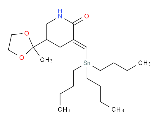 (E)-5-(2-methyl-1,3-dioxolan-2-yl)-3-((tributylstannyl)methylene)piperidin-2-one
