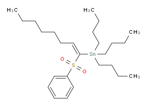 (E)-tributyl(1-(phenylsulfonyl)oct-1-en-1-yl)stannane