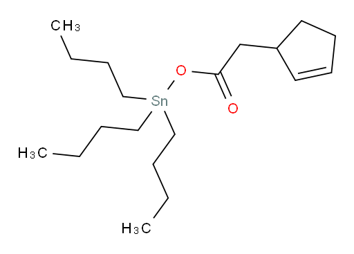 tributylstannyl 2-(cyclopent-2-en-1-yl)acetate