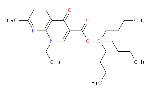 tributylstannyl 1-ethyl-7-methyl-4-oxo-1,4-dihydro-1,8-naphthyridine-3-carboxylate