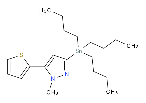 1-methyl-5-(thiophen-2-yl)-3-(tributylstannyl)-1H-pyrazole