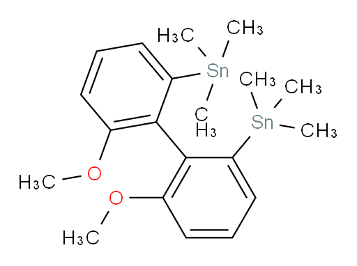 (6,6'-dimethoxy-[1,1'-biphenyl]-2,2'-diyl)bis(trimethylstannane)