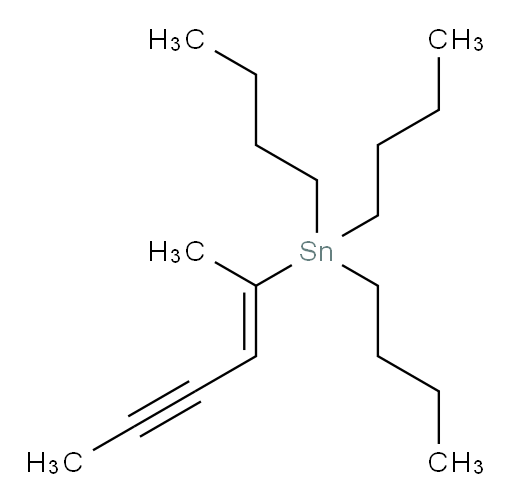 (E)-tributyl(hex-2-en-4-yn-2-yl)stannane