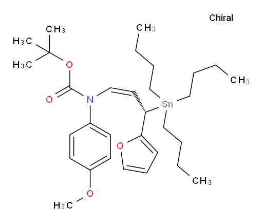 (S,Z)-tert-butyl (3-(furan-2-yl)-3-(tributylstannyl)prop-1-en-1-yl)(4-methoxyphenyl)carbamate