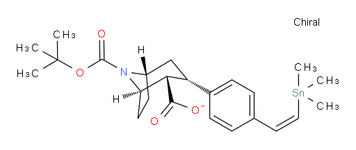 (1R,2S,3S,5S)-8-(tert-butoxycarbonyl)-3-(4-((Z)-2-(trimethylstannyl)vinyl)phenyl)-8-azabicyclo[3.2.1]octane-2-carboxylate