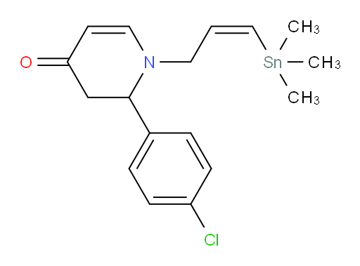 (Z)-2-(4-chlorophenyl)-1-(3-(trimethylstannyl)allyl)-2,3-dihydropyridin-4(1H)-one