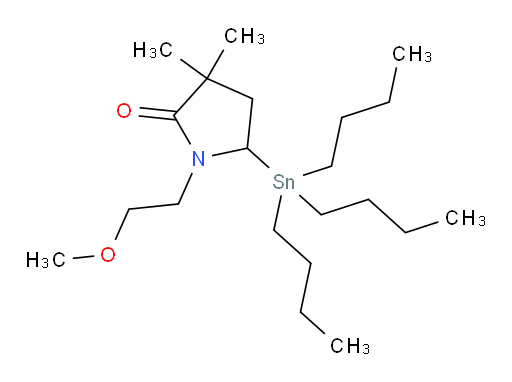 1-(2-methoxyethyl)-3,3-dimethyl-5-(tributylstannyl)pyrrolidin-2-one
