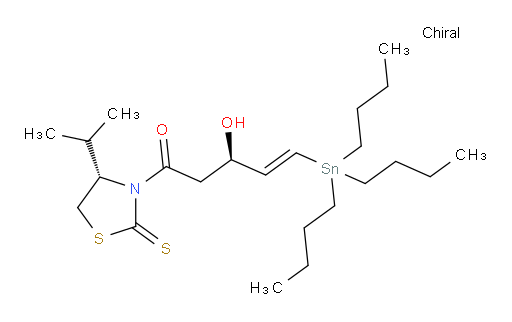 (R,E)-3-hydroxy-1-((S)-4-isopropyl-2-thioxothiazolidin-3-yl)-5-(tributylstannyl)pent-4-en-1-one