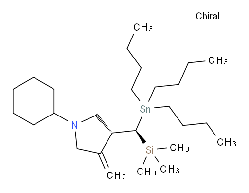 (R)-1-cyclohexyl-3-methylene-4-((R)-(tributylstannyl)(trimethylsilyl)methyl)pyrrolidine