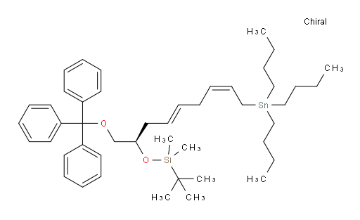 tert-butyldimethyl(((R,4E,7Z)-9-(tributylstannyl)-1-(trityloxy)nona-4,7-dien-2-yl)oxy)silane
