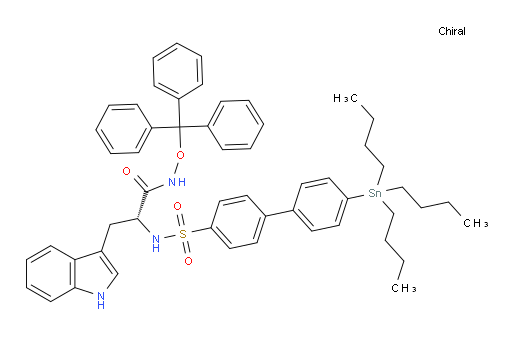 (R)-3-(1H-吲哚-3-基)-2-(4'-(三丁基锡基)-[1,1'-联苯]-4-基磺酰胺基)-N-(三苯甲氧基)丙酰胺