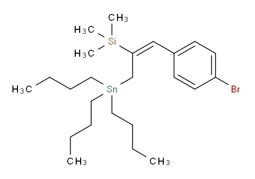 (E)-(1-(4-溴苯基)-3-(三丁基锡基)丙-1-烯-2-基)三甲基硅烷