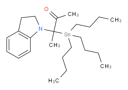 3-(吲哚啉-1-基)-3-(三丁基锡基)丁-2-酮