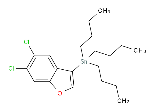 三丁基(5,6-二氯苯并呋喃-3-基)锡烷