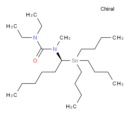 (S)-1,1-二乙基-3-甲基-3-(1-(三丁基锡基)己基)脲