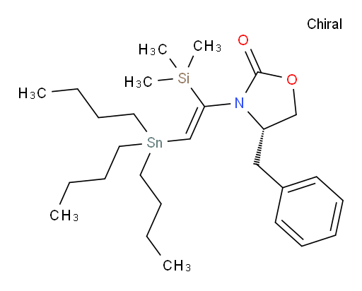 (S,Z)-4-苄基-3-(2-(三丁基锡基)-1-(三甲基硅基)乙烯基)噁唑烷-2-酮