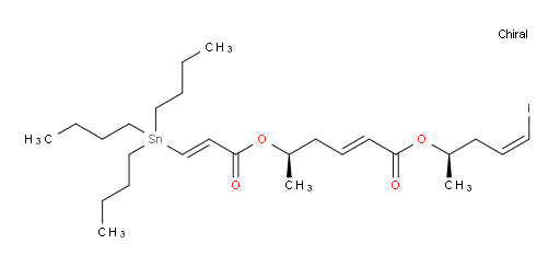 (R,E)-(R,Z)-5-iodopent-4-en-2-yl 5-(((E)-3-(tributylstannyl)acryloyl)oxy)hex-2-enoate