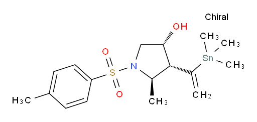 (3R,4R,5R)-5-methyl-1-tosyl-4-(1-(trimethylstannyl)vinyl)pyrrolidin-3-ol