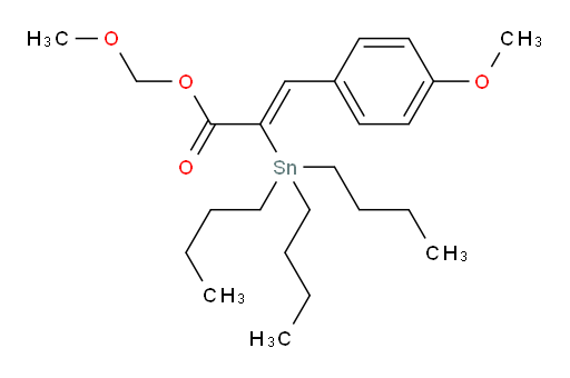 (Z)-methoxymethyl 3-(4-methoxyphenyl)-2-(tributylstannyl)acrylate