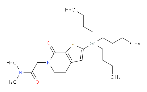 N,N-dimethyl-2-(7-oxo-2-(tributylstannyl)-4,5-dihydrothieno[2,3-c]pyridin-6(7H)-yl)acetamide