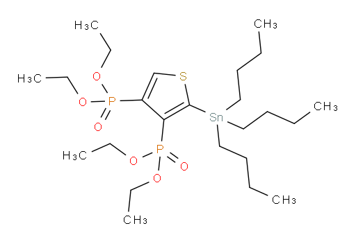tetraethyl (2-(tributylstannyl)thiophene-3,4-diyl)bis(phosphonate)