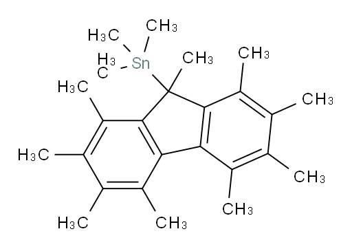 trimethyl(1,2,3,4,5,6,7,8,9-nonamethyl-9H-fluoren-9-yl)stannane