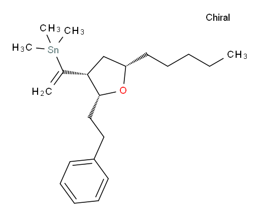 trimethyl(1-((2R,3R,5S)-5-pentyl-2-phenethyltetrahydrofuran-3-yl)vinyl)stannane