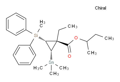 (1R,2R,3S)-sec-butyl 1-ethyl-2-(methyldiphenylsilyl)-3-(trimethylstannyl)cyclopropanecarboxylate