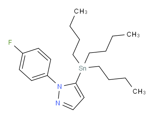 1-(4-fluorophenyl)-5-(tributylstannyl)-1H-pyrazole