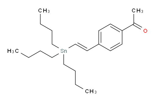 (E)-1-(4-(2-(tributylstannyl)vinyl)phenyl)ethanone