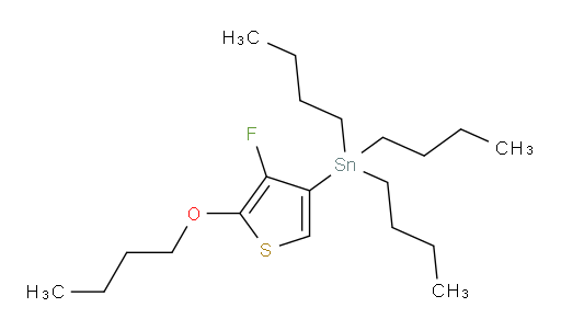 (5-butoxy-4-fluorothiophen-3-yl)tributylstannane