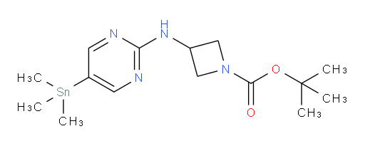 tert-butyl 3-((5-(trimethylstannyl)pyrimidin-2-yl)amino)azetidine-1-carboxylate