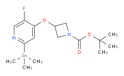 tert-butyl 3-((5-fluoro-2-(trimethylstannyl)pyridin-4-yl)oxy)azetidine-1-carboxylate