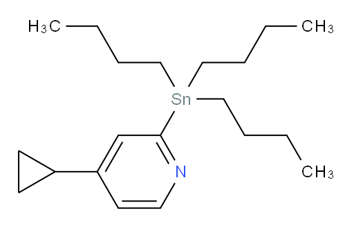 4-cyclopropyl-2-(tributylstannyl)pyridine