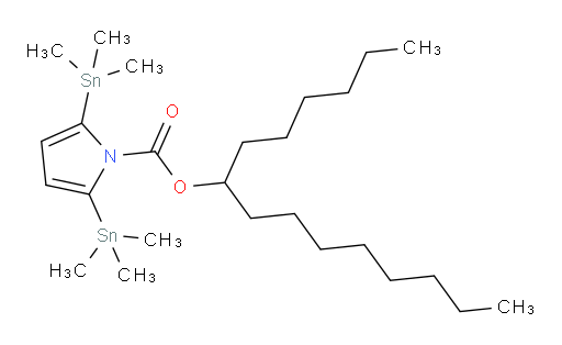 pentadecan-7-yl 2,5-bis(trimethylstannyl)-1H-pyrrole-1-carboxylate