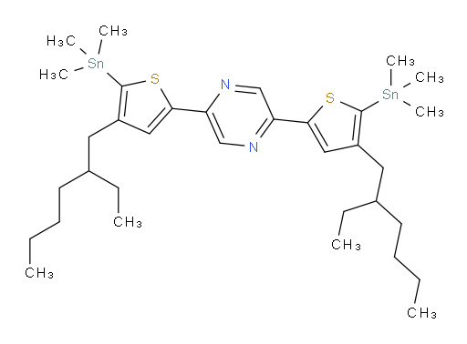 2,5-bis(4-(2-ethylhexyl)-5-(trimethylstannyl)thiophen-2-yl)pyrazine