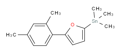 (5-(2,4-dimethylphenyl)furan-2-yl)trimethylstannane