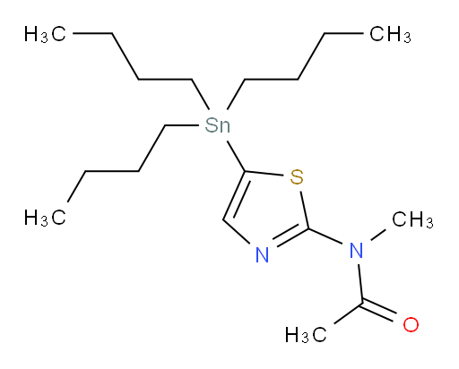 N-methyl-N-(5-(tributylstannyl)thiazol-2-yl)acetamide