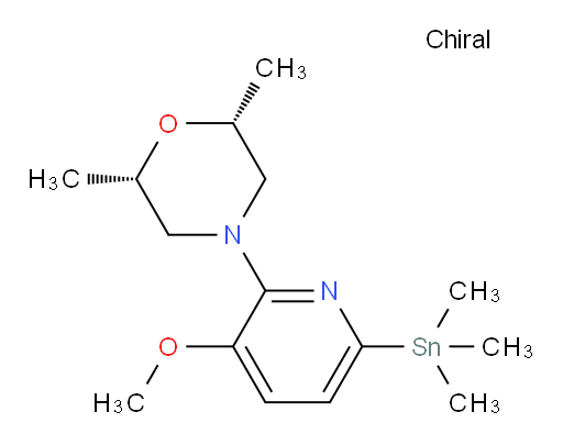 (2R,6S)-4-(3-methoxy-6-(trimethylstannyl)pyridin-2-yl)-2,6-dimethylmorpholine