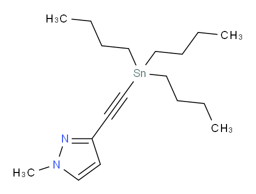 1-methyl-3-((tributylstannyl)ethynyl)-1H-pyrazole