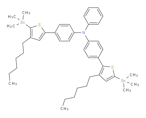 4-(3-hexyl-5-(trimethylstannyl)thiophen-2-yl)-N-(4-(4-hexyl-5-(trimethylstannyl)thiophen-2-yl)phenyl)-N-phenylaniline